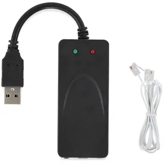 Malloy Faxmodem, USB2.0 56K Externer Modemtreiber, Stecker und Spiel-USB-Modem, Standard und Erweitert Gemäß Anleitung (Dual-Port)
