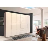 Wiemann Kleiderschrank WIEMANN "Loft", beige (trüffeleichefarben, magnolie glas), B:300cm H:216cm, Schränke, Glasfront