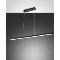 Fabas Luce Ling 1-flg. 32W Downlight und 8W Uplight 40 cm schwarz Metall
