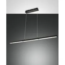 Fabas Luce Ling 1-flg. 32W Downlight und 8W Uplight 40 cm schwarz Metall
