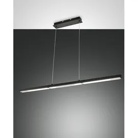 Fabas Luce Ling 1-flg. 32W Downlight und 8W Uplight 40 cm schwarz Metall