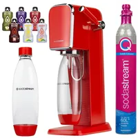 Wassersprudler SodaStream Art Red + 1 Flasche, Rot, 1L + Bolero