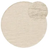 benuta pure Wollteppich Rocco ø 200 cm rund - Wolle