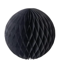 VEPATIM Wabenball aus Papier schwer entflammbar schwar Ø35cm