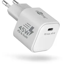 goobay USB-CTM PD Schnellladegerät (45 W) weiß 65332 - Weiß