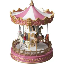 Konstsmide LED Szenerie Pferdekarussell mit Musik Innen 14 bunte Dioden
