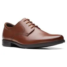 CLARKS Howard Walk Schuhe Dark Tan Lea 40
