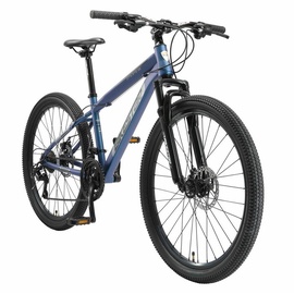 Bikestar Mountainbike 26 Zoll | 15 Zoll Rahmen, 21 Gang Shimano Schaltung, Scheibenbremse | Blau