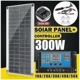 Solar-Kit 300 w – flexibles Solarpanel, monokristallines PV-Modul + 20 A-Controller zum Aufladen der Batterie von Boot, Auto, Wohnmobil, Haus,