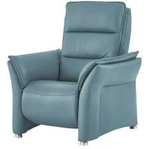 Hukla Sessel Corina Leder 92 x 112 x 90 cm Blau elektrisch