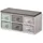 KESPER Kindersitzbank 68 x 29,5 x 33 cm Holzwerkstoff weiß grau-türkis
