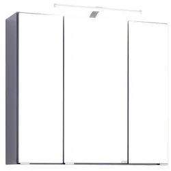 HELD MÖBEL Spiegelschrank »Bologna«, Höhe: 64 cm, Tiefe: 20 cm, graphitgrau