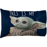 Star Wars The Mandalorian Memes 1 Pack Pillowcase - Double-Sided Kids Super Soft Bedding - Features The Child Baby Yoda (Official Star Wars Product)