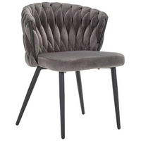 Livetastic Stuhl, Grau, Metall, Textil, Füllung: Schaumstoff, Rundrohr, 44x80x46 cm, Esszimmer, Stühle, Esszimmerstühle, Vierfußstühle
