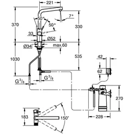 Grohe Minta Einhebelmischer Chrom