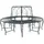 vidaXL Baumbank Ø 160 x 89 cm Grau