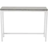 venture home Rise Konsolentisch 30x110 cm Beton dekor, weiß.