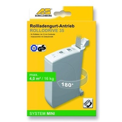 Schellenberg elektrischer Gurtwickler Mini RolloDrive 35, für 20 kg/4,0 m2
