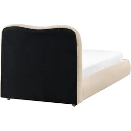 Beliani Bett mit Stauraum Bouclé Blagnac (90x200)