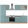 Vicco Küchenzeile R-Line 300 cm Blau-Grau/Goldkraft Eiche