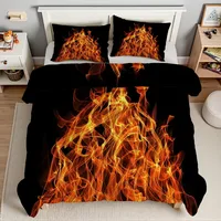 TMMDH Daunendecke 240x220 Winter Bettdecke - Rot 4 Jahreszeiten Bettdecken Flamme Ohne Bezug Nutzbar, Super Weiche Bettzeug Microfaser mit 2 Kissenbezug für Sommer Winter Doppelbett