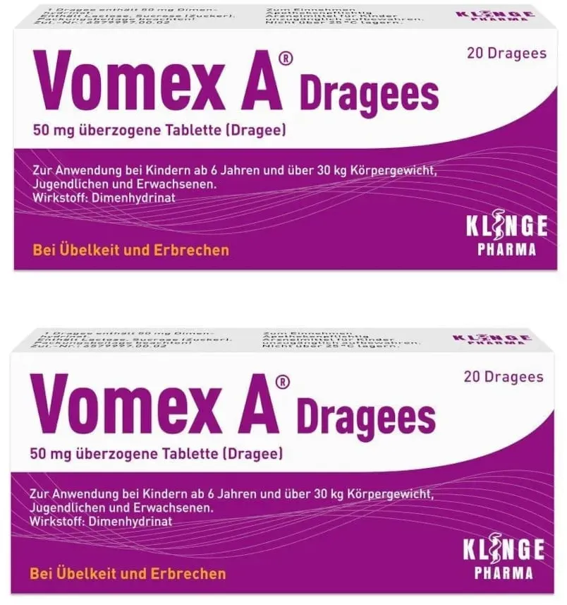 Vomex A Dragees Doppelpack - Bei Übelkeit und Erbrechen 2X20 St Überzogene Tabletten