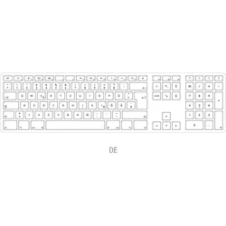 JENIMAGE Wireless Aluminium Keyboard - DE