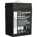 Q-Batteries 6LS-4.5 6V 4,5Ah Blei-Vlies Akku/AGM VRLA