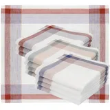 Betz Taschentuch 12 Stück Taschentücher Herrentaschentücher Größe 40x40 cm - Leo 11, (12-St. 12 Stofftaschentücher), Damen- Männertaschentücher rot