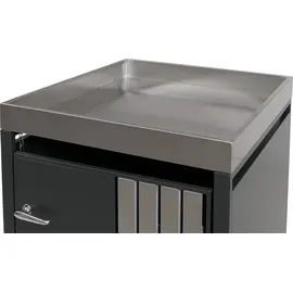 MCW Mülltonnenverkleidung O67 125 x 84 cm grau