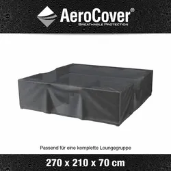 AEROCOVER  AeroCover Atmungsaktive Schutzhülle für rechteckige Lounge-Sets 270x210xH70 cm
