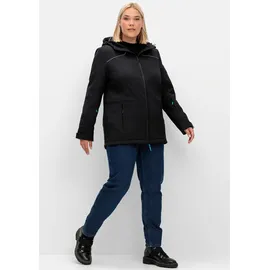 sheego Funktionsjacke in schwarz | Gr.: 48