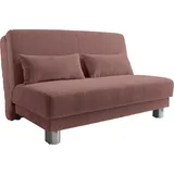 INOSIGN Schlafsofa INOSIGN "Gina", orange (terrakotta), B:120cm H:86cm T:195cm, Sofas, Schlafsofa, mit einem Handgriff vom Sofa zum Bett