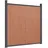 vidaXL Zaunelement Braun 699x186 cm WPC