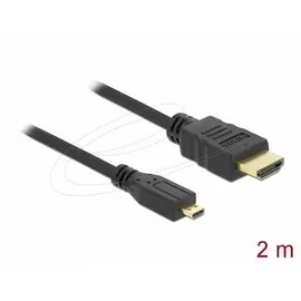 DeLock 82664 High Speed HDMI-Kabel Stecker A - Stecker D 2,0 m