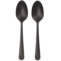 Papstar circulware RESBONSIBLES Mehrweg-Löffel, Kunststoff schwarz, 10 St.