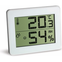 TFA Thermo-Hygrometer, Thermometer + Hygrometer, Silber, Weiss