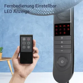 Midea FS40-15FR Standventilator schwarz
