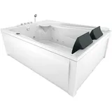AcquaVapore Whirlpool Eckbadewanne 135 x 180 cm (W12HZ-TH-A-SC)