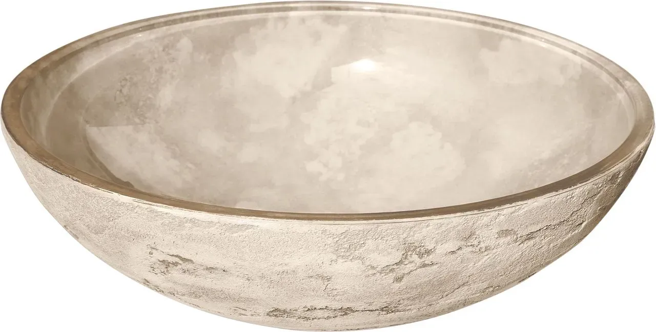Glassdesign Luna 34 Aufsatzwaschtisch Florence Glass Atelier - sand