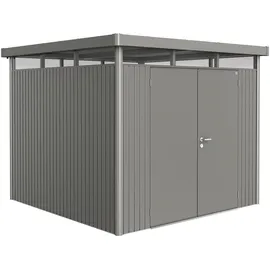 Biohort HighLine H4 2,75 x 2,75 m quarzgrau-metallic Doppeltür