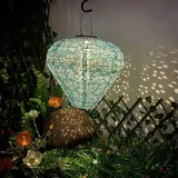 USMEI Lampion Solar Außen, 30cm Led Solar Lampions Hängend für Außen, Garten Lampions Solar, Wetterfest Solar Laterner Außen für Hochtzeit, Kirche, Party Dekoration