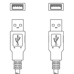 LEUZE Verbindungsleitung KB USB A - USB A
