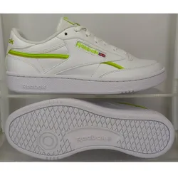 REEBOK Herren Tennisoutdoorschuhe CLUB C 85 VEGAN, FTWWHT/DGTBLU/ESSBLU, 36 1⁄2