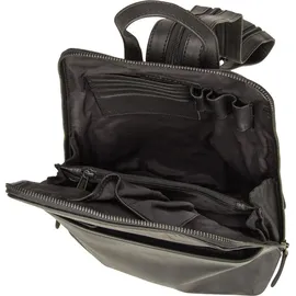 GREENBURRY Fiorentina City Rucksack Leder 31 cm Schwarz