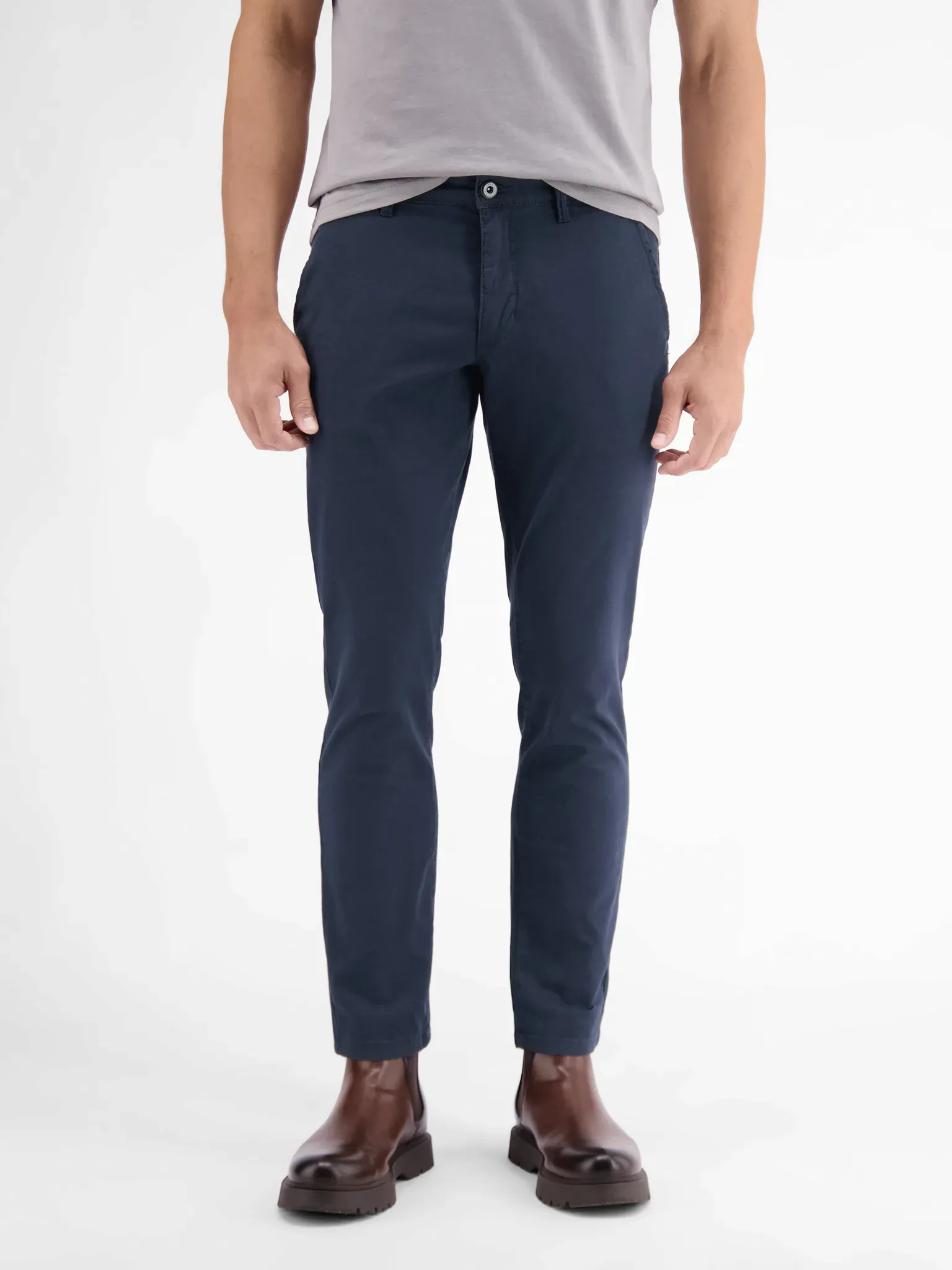 Chino mit Stretchanteil, Comfort Fit - Navy - W34_L34