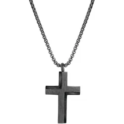 Firetti Kette mit Anhänger »Schmuck Geschenk Kreuz« Firetti schwarz
