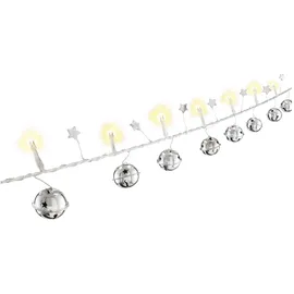goobay LED Lichterkette 1 m Silber Warm-Weiß
