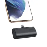 VEGER Veger, Mini Powerbank 5000mAh USB-C Power Delivery 20W, Schwarz