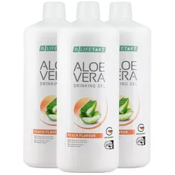 Aloe Vera Drinking Gel Pfirsich Geschmack 3er Set